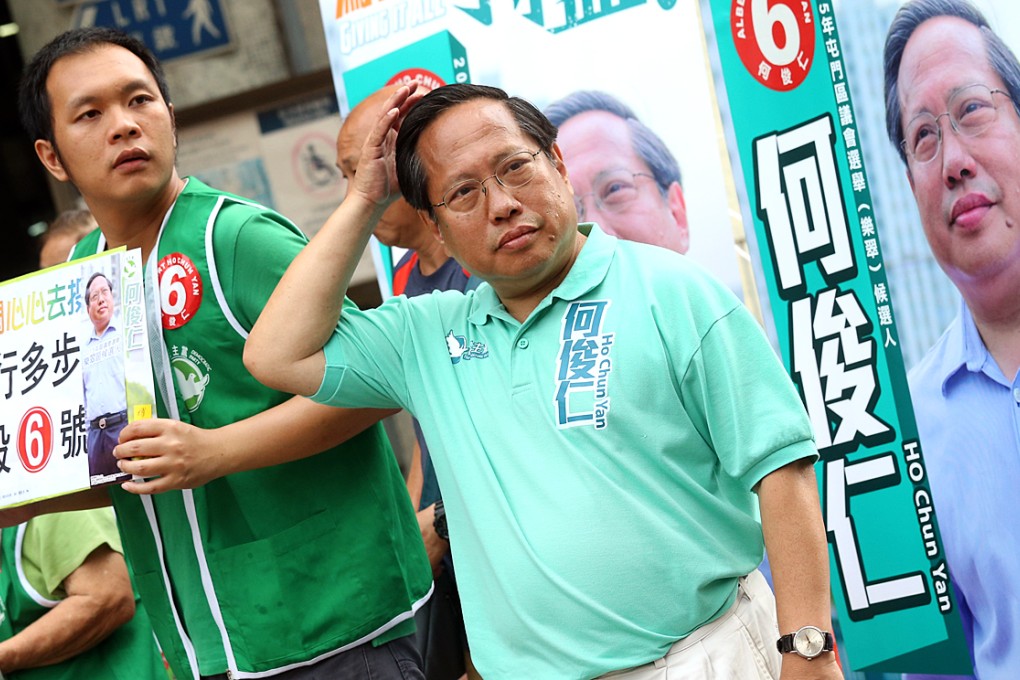 Albert Ho Chun-yan lost his re-election bid in Tuen Mun Lok Tsui district. Photo: K.Y. Cheng