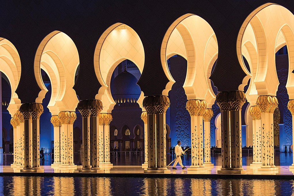 The Grand Mosque, in Abu Dhabi.