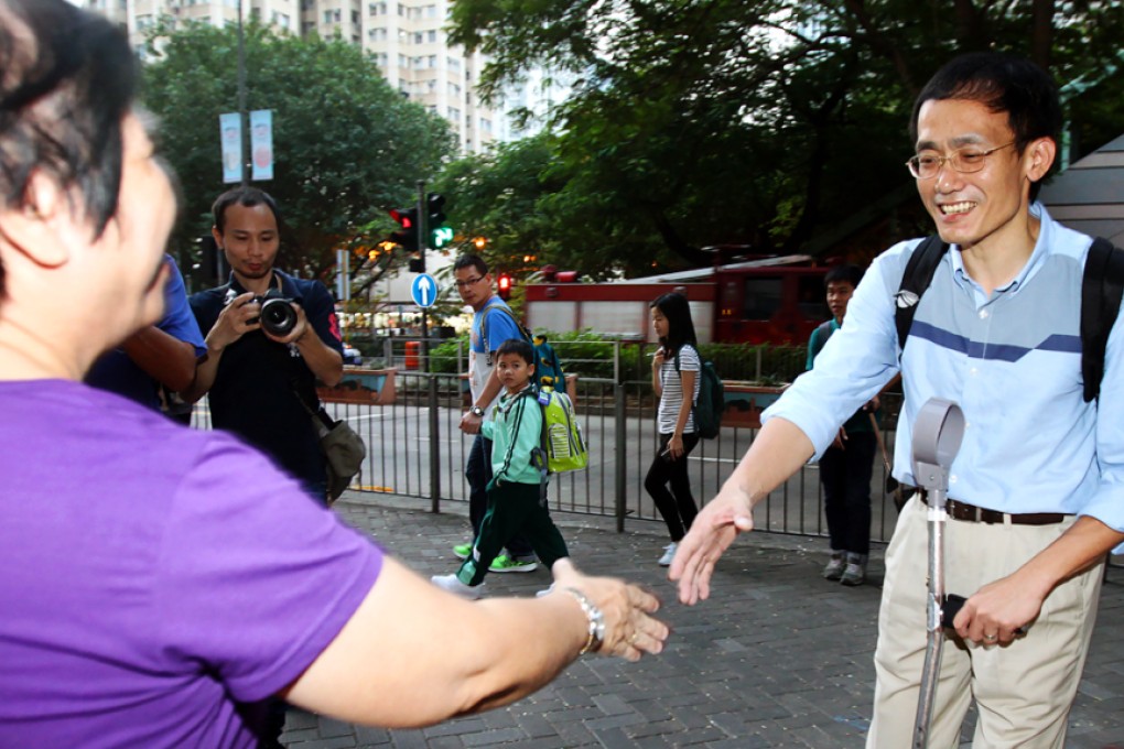 ‘Umbrella soldier’ Chui Chi-kin. Photo: SCMP Pictures