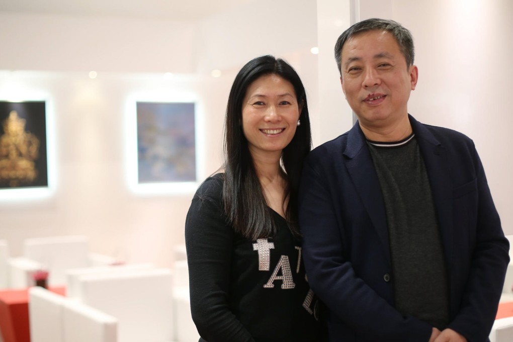 Wang Wei (left) and Liu Yiqian, art collectors and founders of Long Museum in Shanghai. Photo: Sam Tsang