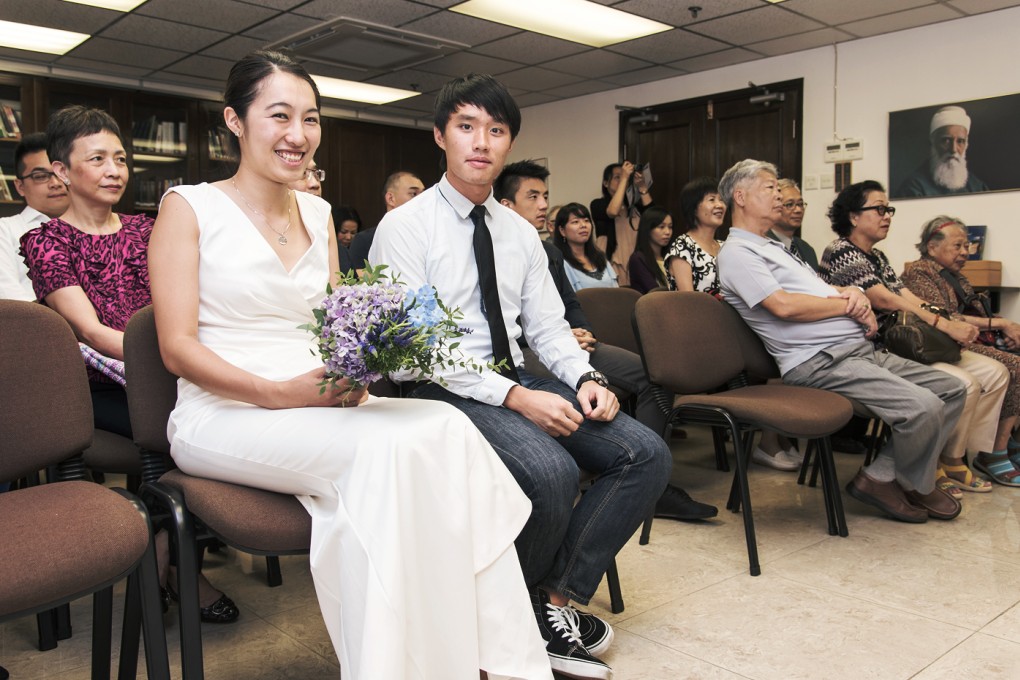 Writer Alan Yu and wife Clara, on their wedding day. Photos: James Yip; courtesy of Henry Wang and Kris Lee