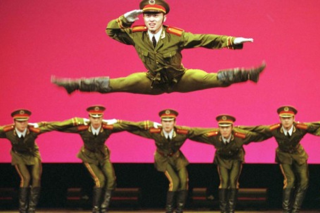 A file picture of a PLA dance troupe in action in Hong Kong. Photo: SCMP Pictures