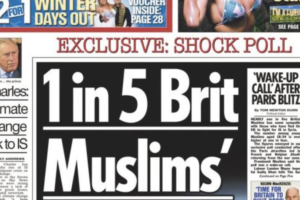 The front page of Monday's Sun, which has raised the ire of British MPs.