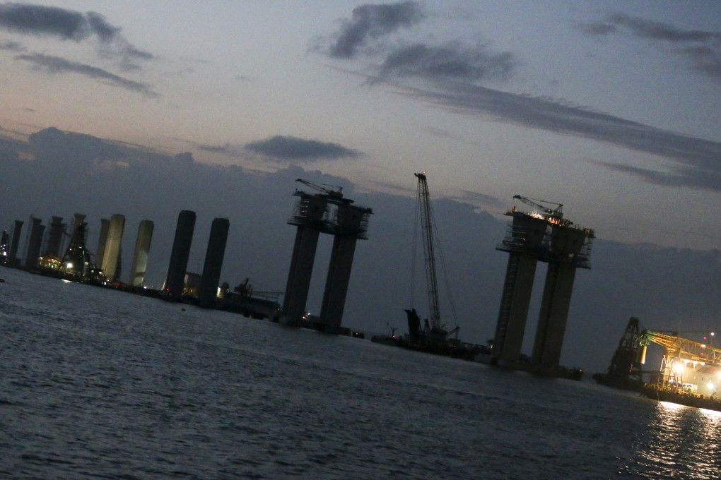 The completion date for the bridge to Zhuhai and Macau is becoming increasingly hazy. Photo: Felix Wong