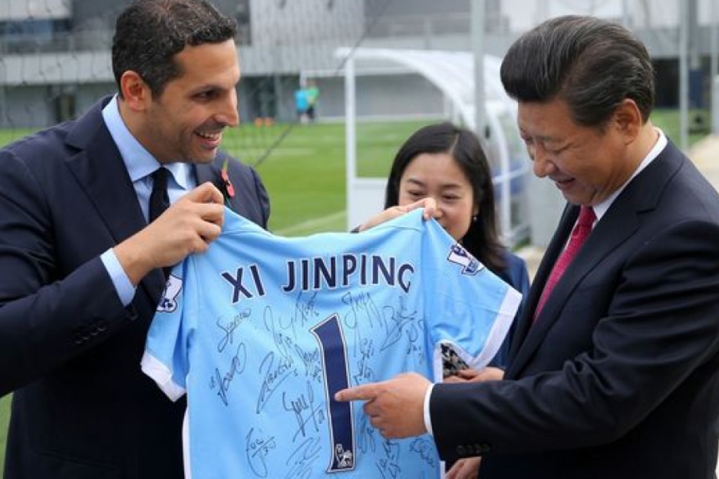 Xi Jinping snagged a signed Man City shirt on his visit