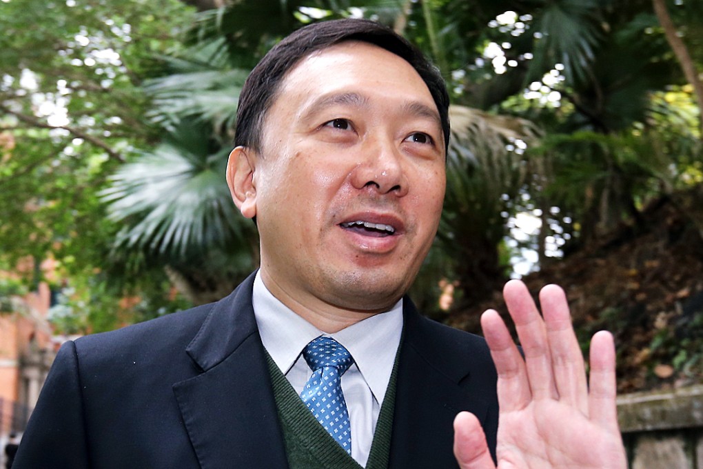 Conrad Wong Tin-cheung after testifying at the former Court of Final Appeal building in Central. Photo: Dickson Lee