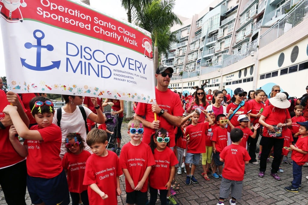 The youngsters set out to lend a hand to the less fortunate - and top last year's donation of HK$120,000. Photo: Jonathan Wong