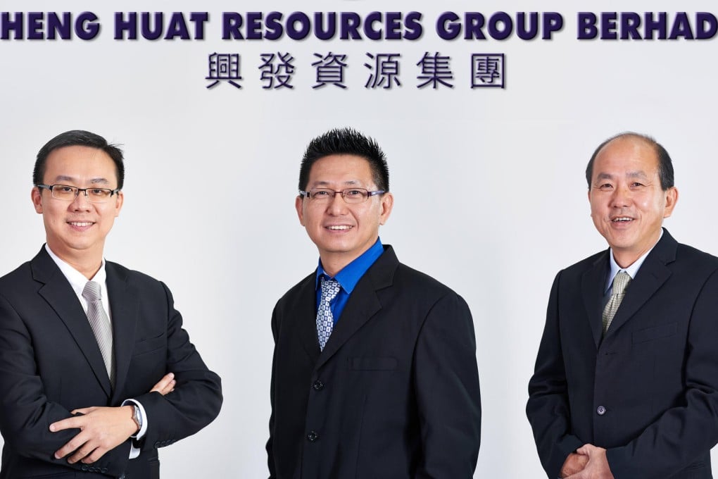 (From left): Lim Ghim Chai, executive director; H'ng Choon Seng, managing director; andKee Swee Lai, deputy managing director