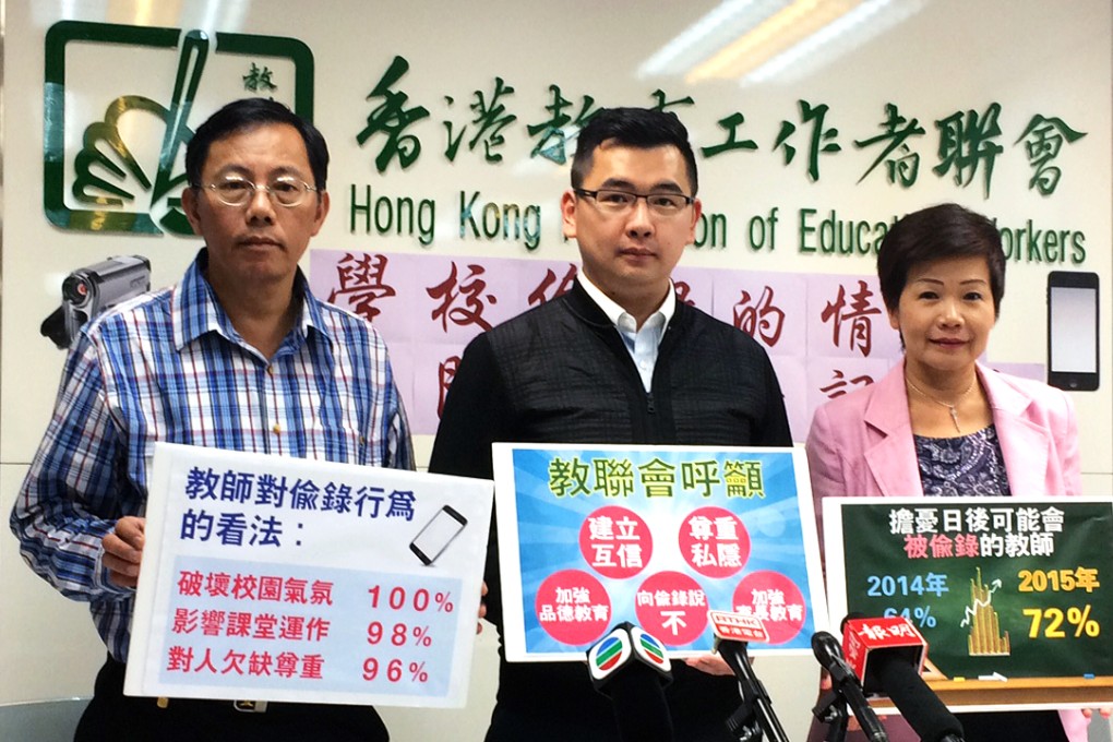 (Left to right) Wu Siu-wai, Wong Wai-shing, and Nancy Lam Chui-ling, three of the federation’s vice chairmen. Photo: Elizabeth Cheung