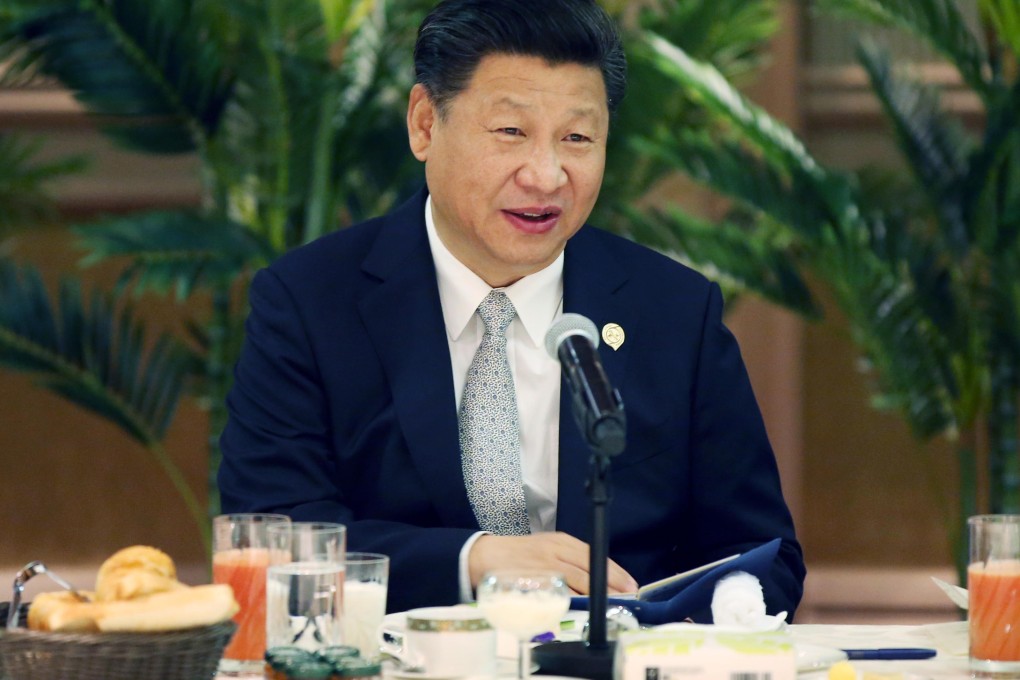 Chinese President Xi Jinping holds a group meeting with leaders of 17 African countries, in Johannesburg. Photo: Xinhua