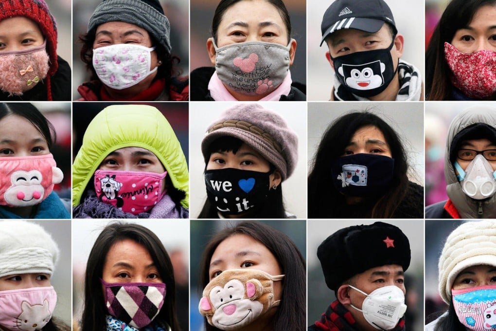 Face masks have become so ubiquitous in Beijing that many residents use them as a fashion accessory.Photo: AP