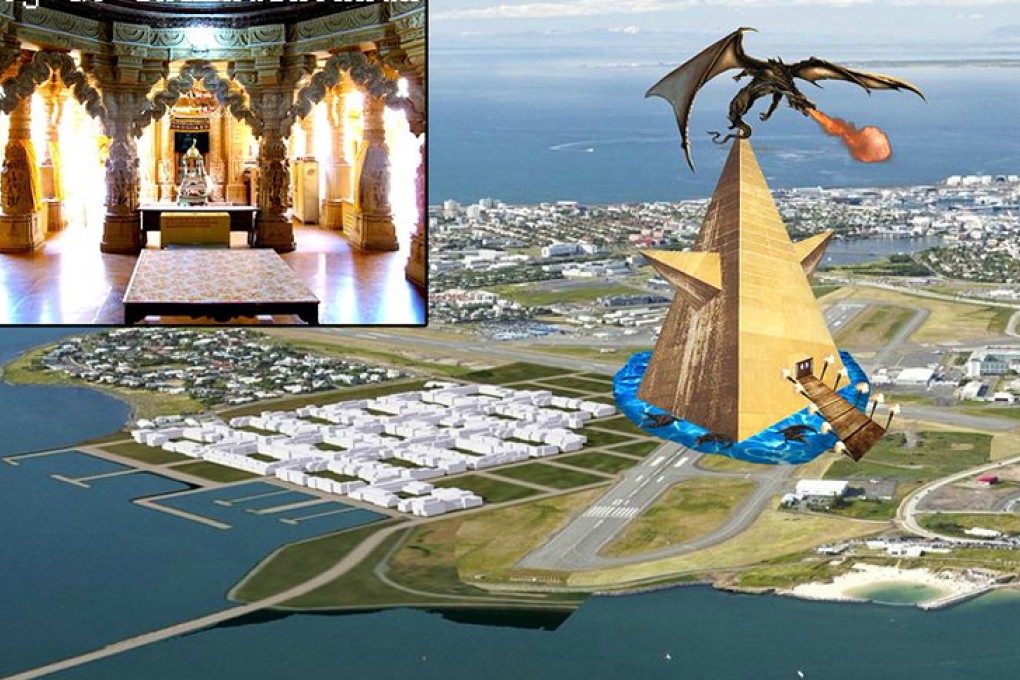 Supposed plans for a temple of Zuism shared by the movement on Twitter may not be entirely serious. Photo: Twitter/Zuistar