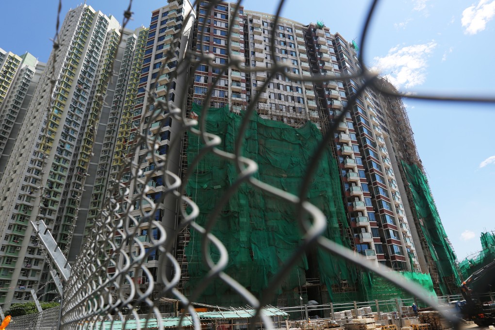 Subsidised housing under construction. Photo: Sam Tsang