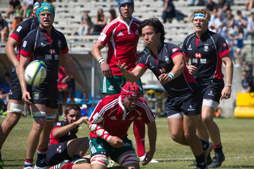 Hong Kong take on Portugal in the 7th/8th-place play-off match at the 2015 World Rugby U20 Trophy in Lisbon. Photo: World Rugby