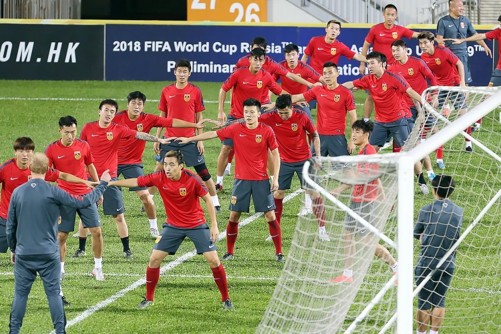 China's national soccer team are ranked among the lowest in terms of China's size and population. Photo: SCMP Pictures