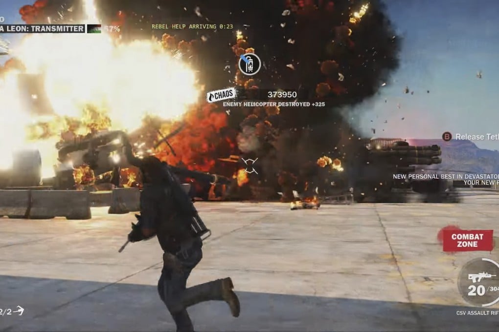 Just Cause 3 offers a big world full of things that can be destroyed in many different ways.