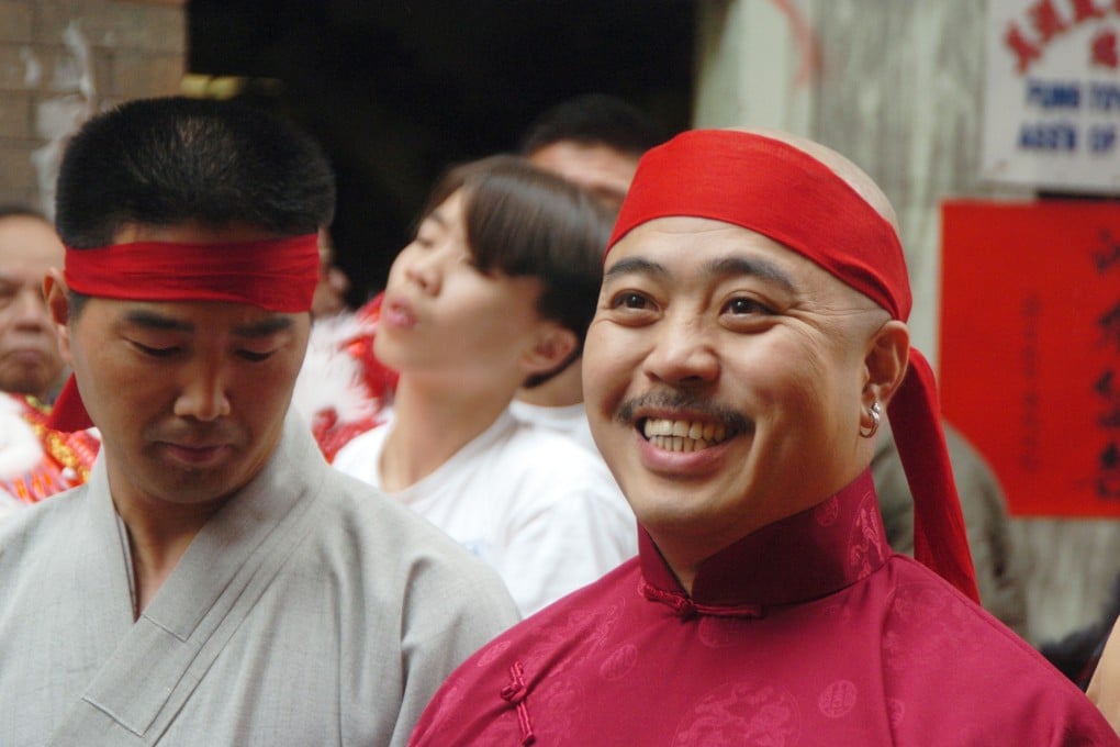 In this August 6, 2006, file photo, Raymond "Shrimp Boy" Chow smiles after being sworn in as the dragonhead of the Chee Kung Tong in Chinatown in San Francisco. Photo: AP
