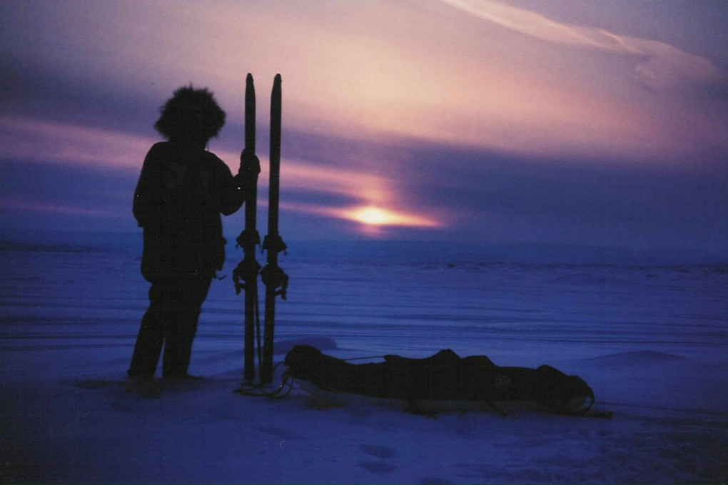 A polar explorer looks over the icy North Pole. But conditions this week will be far from typical. Photo: AFP