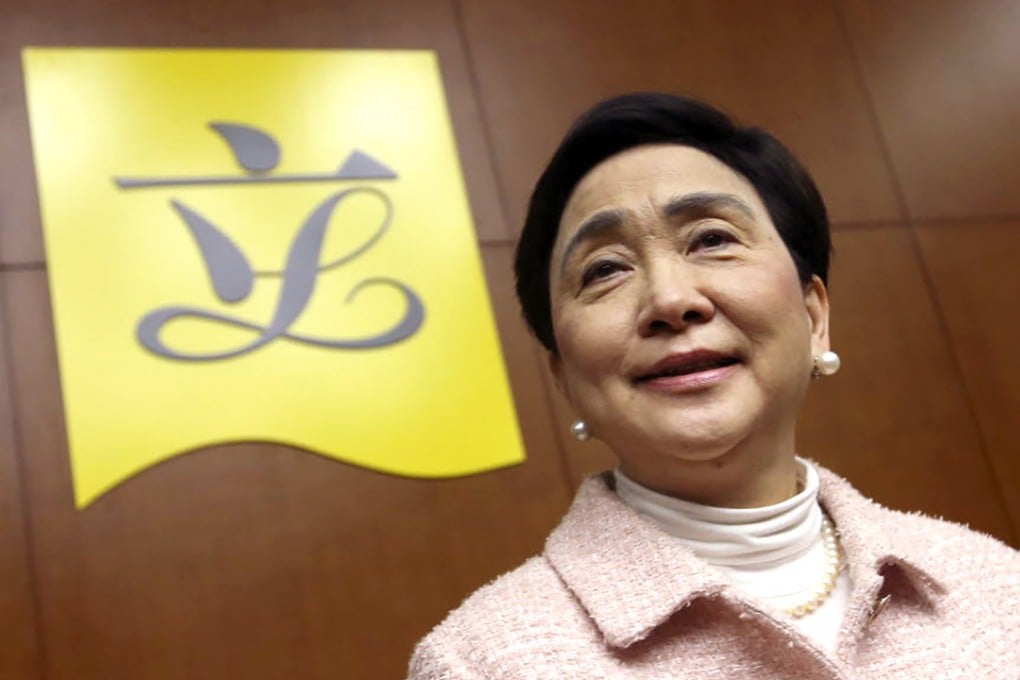 Democratic Party chairwoman Emily Lau at a Democratic Party press conference on Friday. Photo: Dickson Lee
