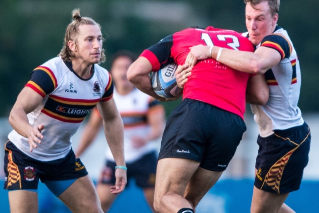 Coach Deacon Manu hopes his HKCC charges can deliver against HK Scottish on Saturday despite the absence through injury of eight key players, among them Tom McQueen (left). Photo: HKRU