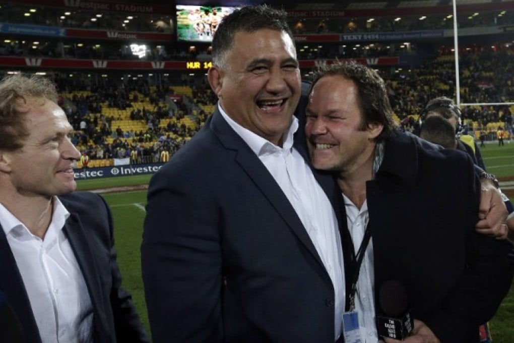 Super 15-winning Highlanders boss Jamie Joseph (centre) will take over as coach of Japan’s national team after the 2016 Super Rugby season concludes in July. Photo: AFP