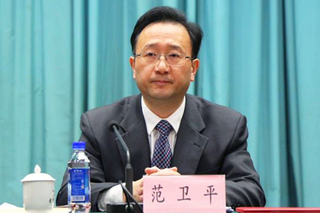 Liaoning province's propaganda chief Fan Weiping. Photo: SCMP Pictures