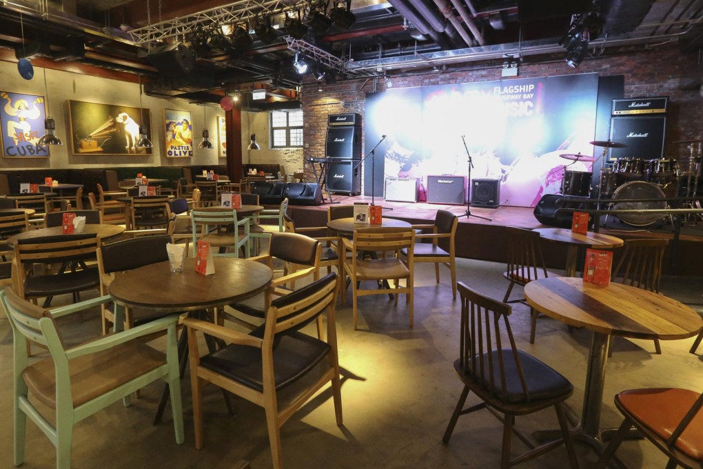 The stage at HMV's Causeway Bay flagship store. Photos: Dickson Lee