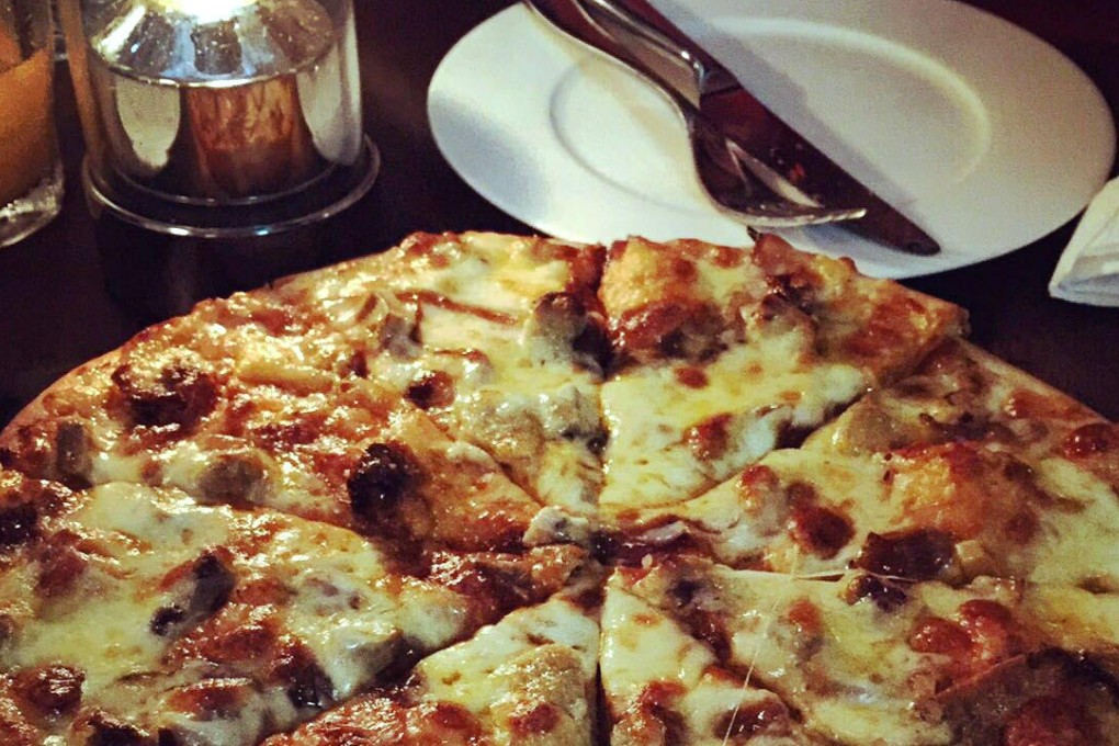 Pizza with chorizo at The Gallery