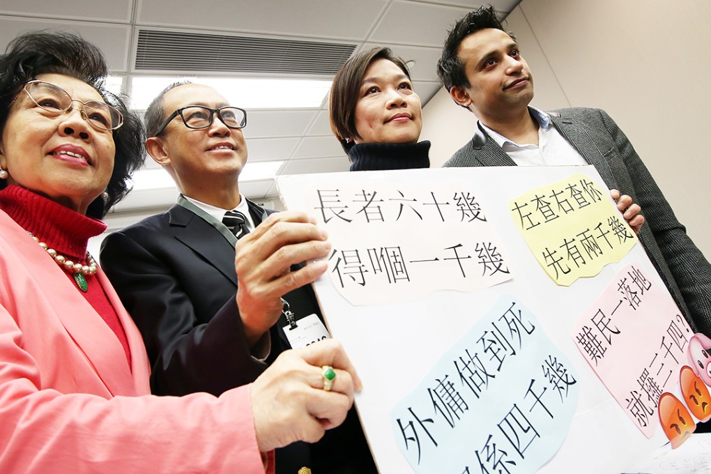 Dr Priscilla Leung (second from right) with Salina Lam (left) solicitor Francis Chong and Deep Batra. Photo: David Wong