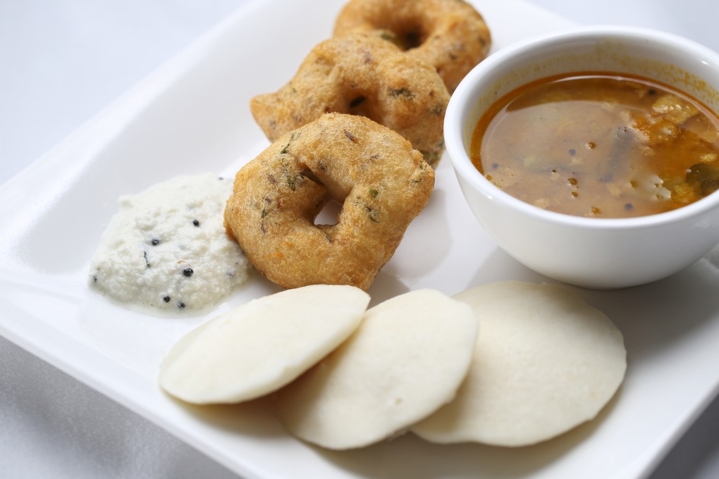 Idlis (foreground), sambar (right) and medu varda at Khana Khazana restaurant in Wan Chai, Hong Kong. Photo: Yeung