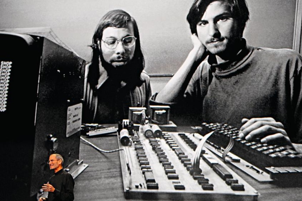 Steve Wozniak and Steve Jobs founded Apple in Jobs’ garage in California 40 years ago. Photo: Reuters