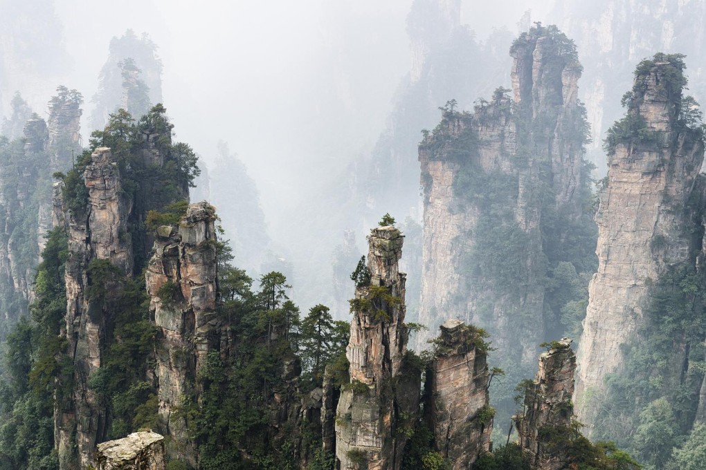 A single day of trekking in the "scraggy, foggy mountains of Zhangjiajie" was too much for the writer. Photos: Corbis; Xinhua; Cecilie Gamst Berg