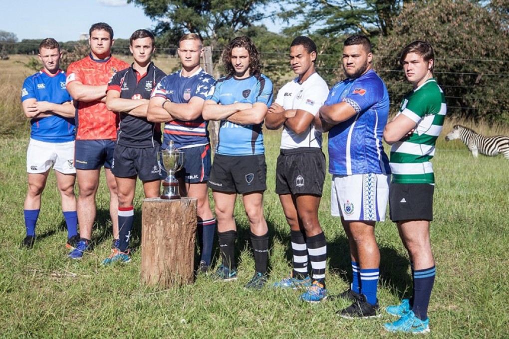 Captains from the eight national junior teams taking part in the 2016 World Rugby U20 Trophy get ready for the kick-off in Zimbabwe. Photo: World Rugby