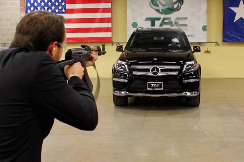 Texas Armoring's anti-ballistic windshields can withstand a hail of gunfire from an AK47
Photo: CNBC