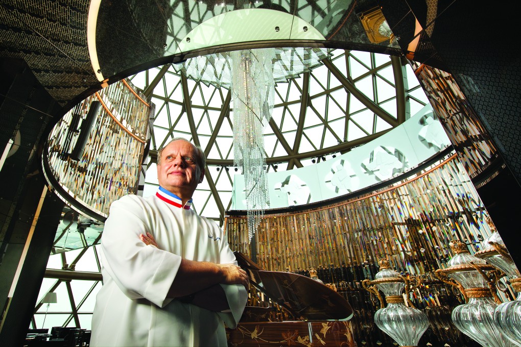 Joël Robuchon at Grand Lisboa's Robuchon au Dôme.