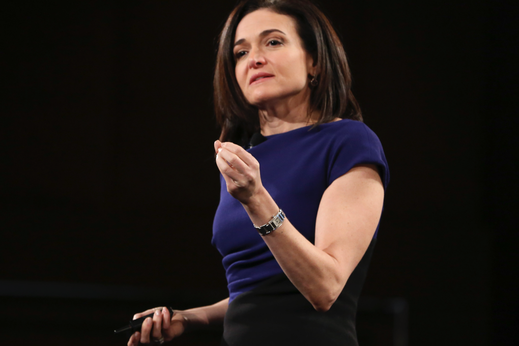 During her commencement speech at UC Berkeley, Facebook COO Sheryl Sandberg also spoke about her husband's death publicy for the first time. Photo: Jonathan Leibson/Getty Images for AOL