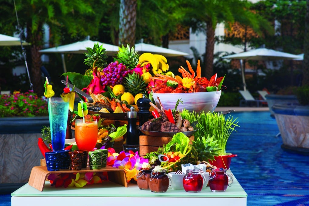 Enjoy an Hawaiian Luau Barbecue Buffet, held every Saturday evening from now until June 19, 2016 at JW Marriott, Macau.