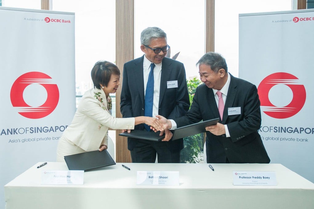 WMI, Bank of Singapore and NTU chiefs launch their training programme in Singapore.