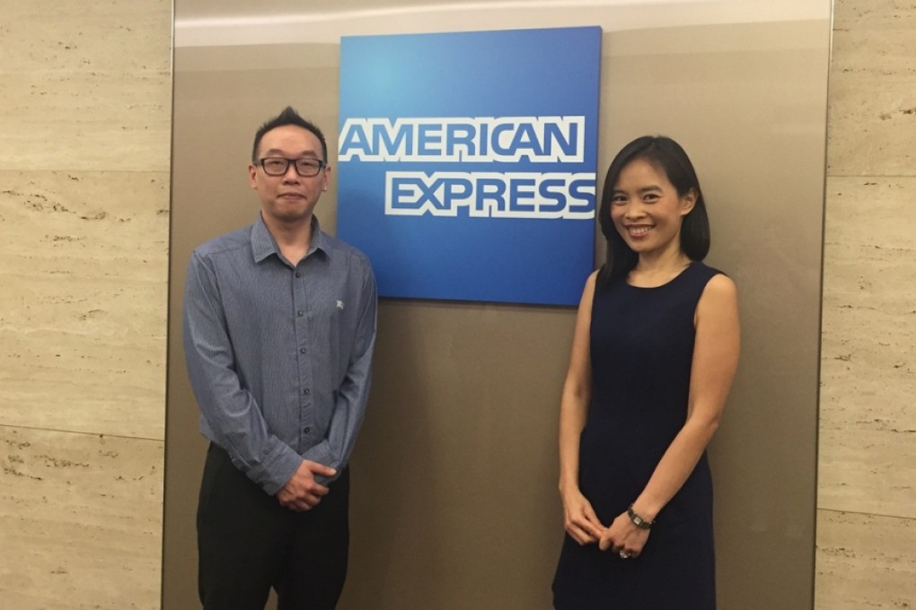 American Expresss’ comprehensive employee development programmes help Trevor Chung (left) and Grace Chan (right) to advance their careers.