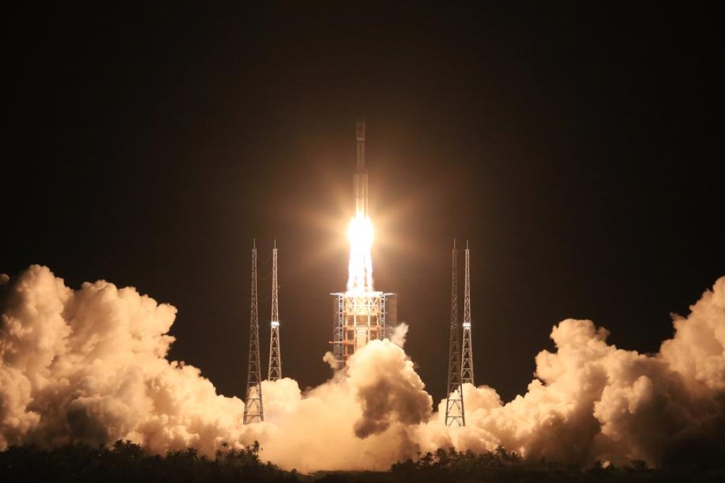 A Long March-7 carrier rocket lifts off from the Wenchang Satellite Launch Centre in Hainan on June 25. Photo: Xinhua