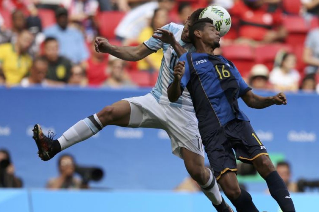 Argentina are heading home from the Rio Olympics at the group stage after a 1-1 draw with Honduras at the Mane Garrincha Stadium in Brasilia on Wednesday. Photo: Reuters