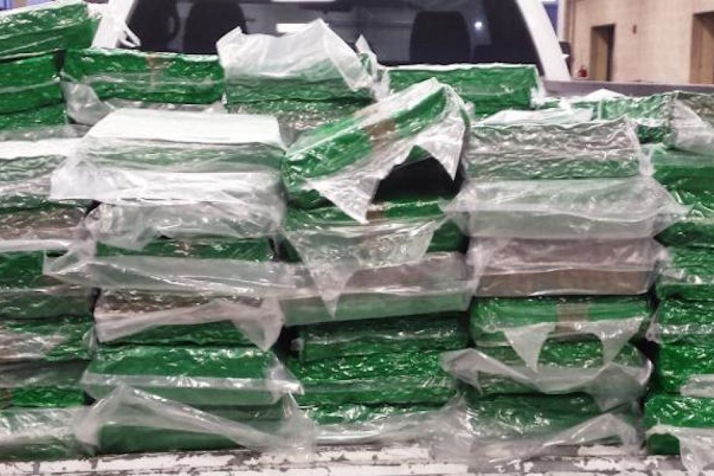 Packages containing 4,064 pounds of marijuana seized by CBP officers at Pharr International Bridge in Texas in August 2016. Photo: US Customs and Border Protection