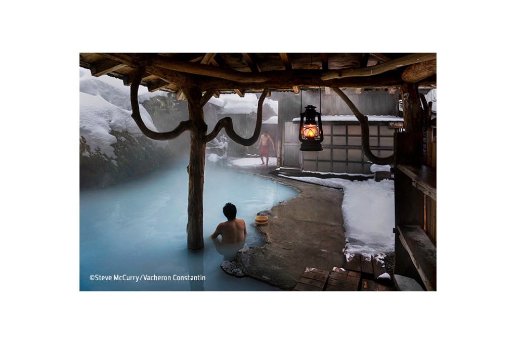 <em>Onsen</em> bathing is traditionally done naked and continues year-round even in outdoor baths called <em>rotenburo</em>.