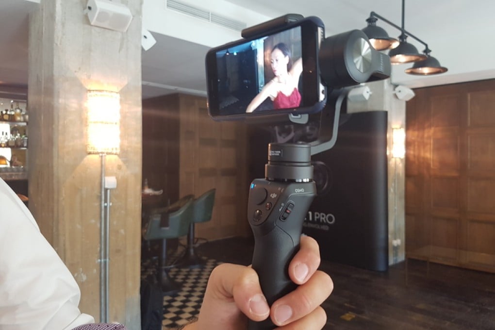 The Osmo Mobile's "active track" feature allows a user to select a moving object and the device will automatically move to make sure that the point selected is always in focus. Photo: Arjun Kharpal
