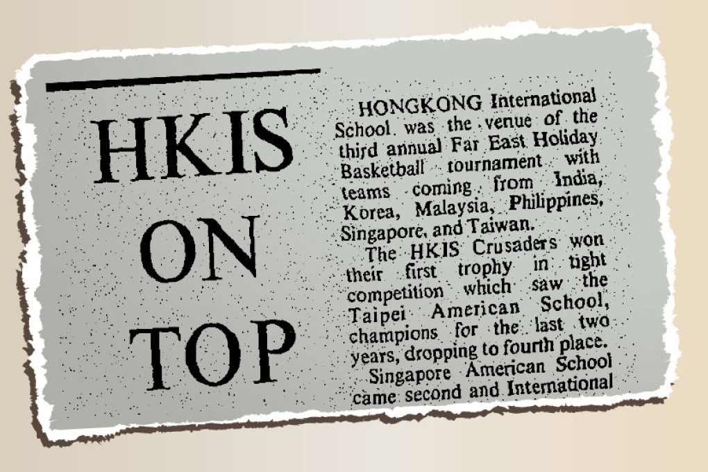 [SCMP Archive] HKIS hosts, wins international basketball tournament