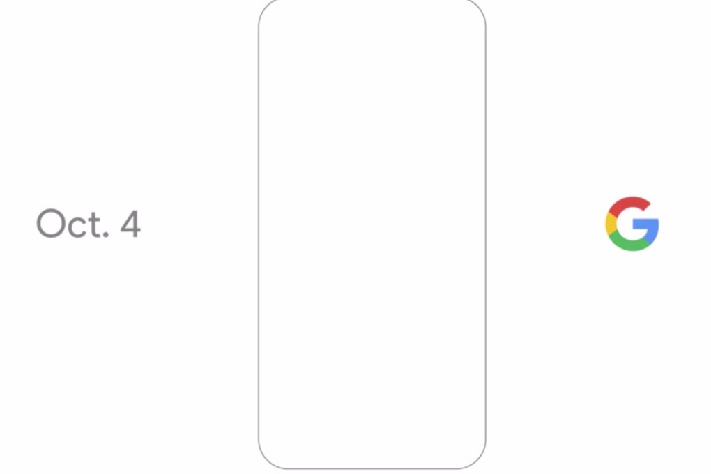 Google's press event invite features a silhouette of a phone. Photo: Google