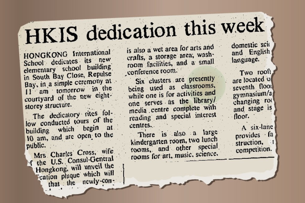 [SCMP Archive] HKIS primary school dedication to take place this week