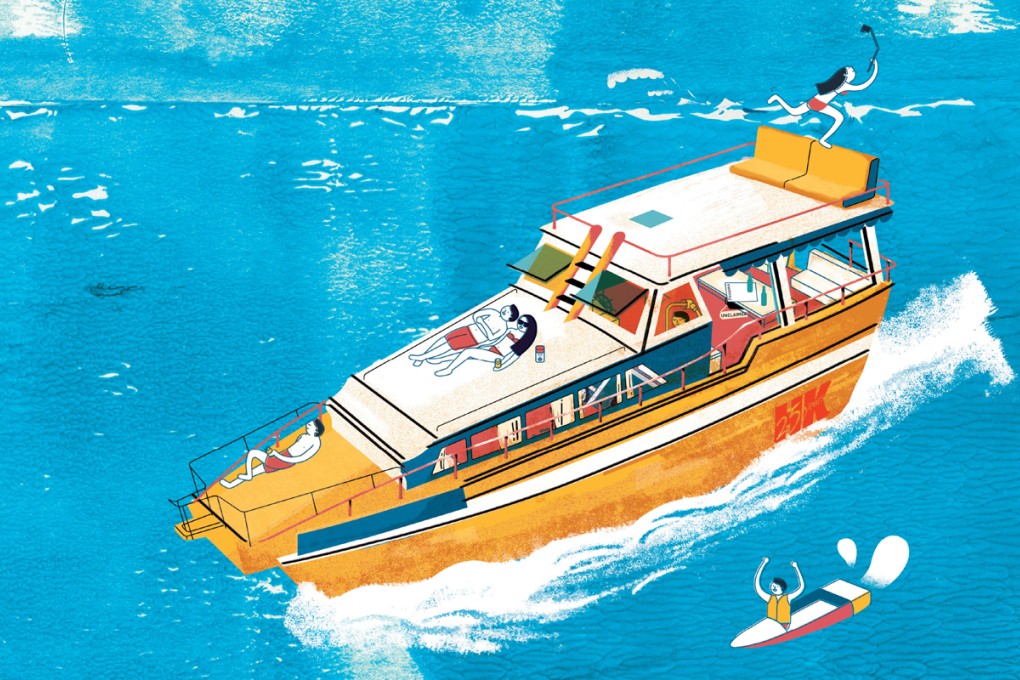 Outside the junk... Illustration: Pierre Pang and Kay Leung