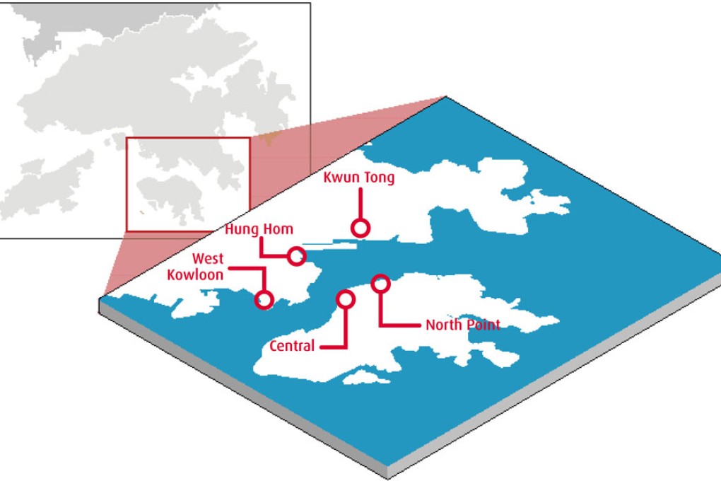 Map of Hong Kong