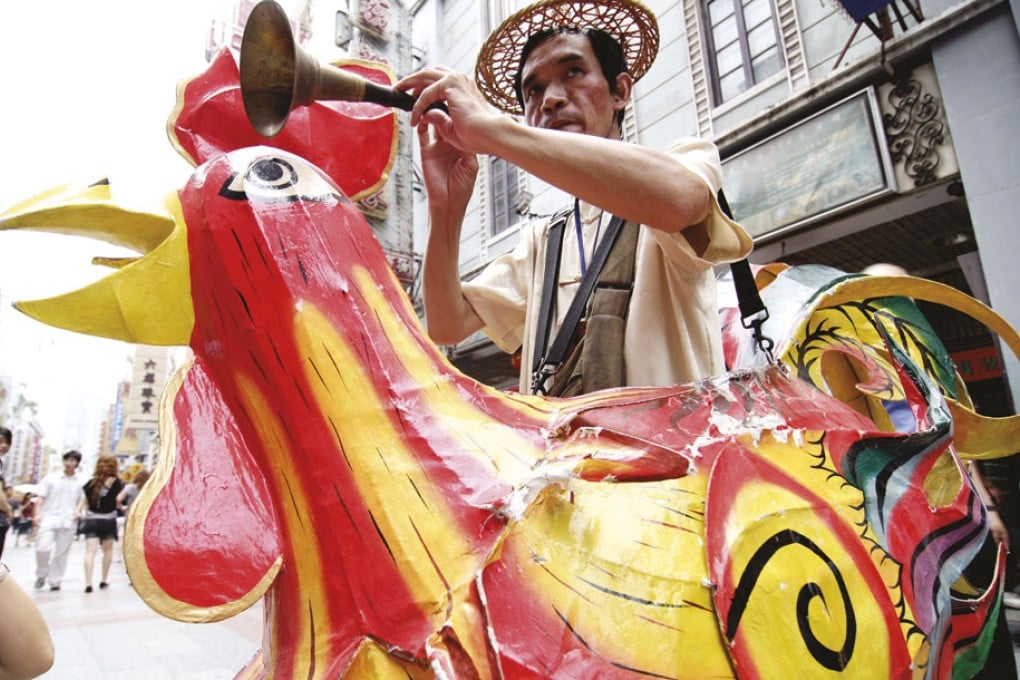 Street Vendor with a Chicken Suit Wong Chi-man